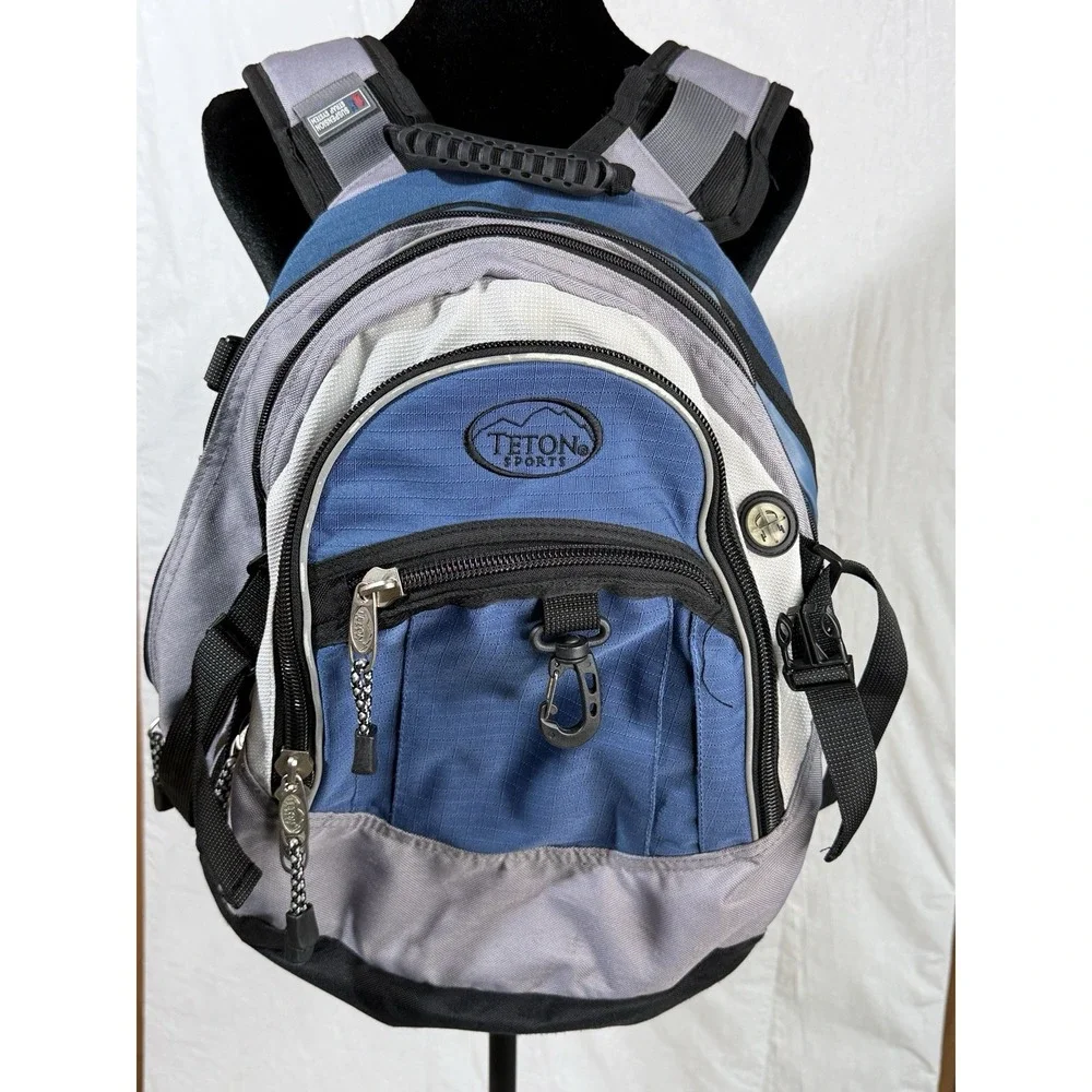 TETON SPORTS HIKING Backpack Blue/Grey Adjustable Suspension Strap System